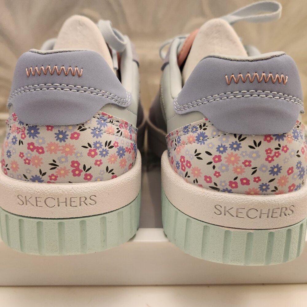 Skechers "Dainty Floral" Jade Court Sneakers. NIB. Size: various - Picture 7 of 13